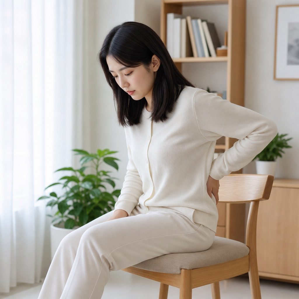 尾龍骨痛相關示意