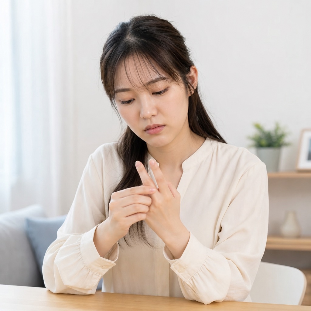 手指關節酸痛相關示意