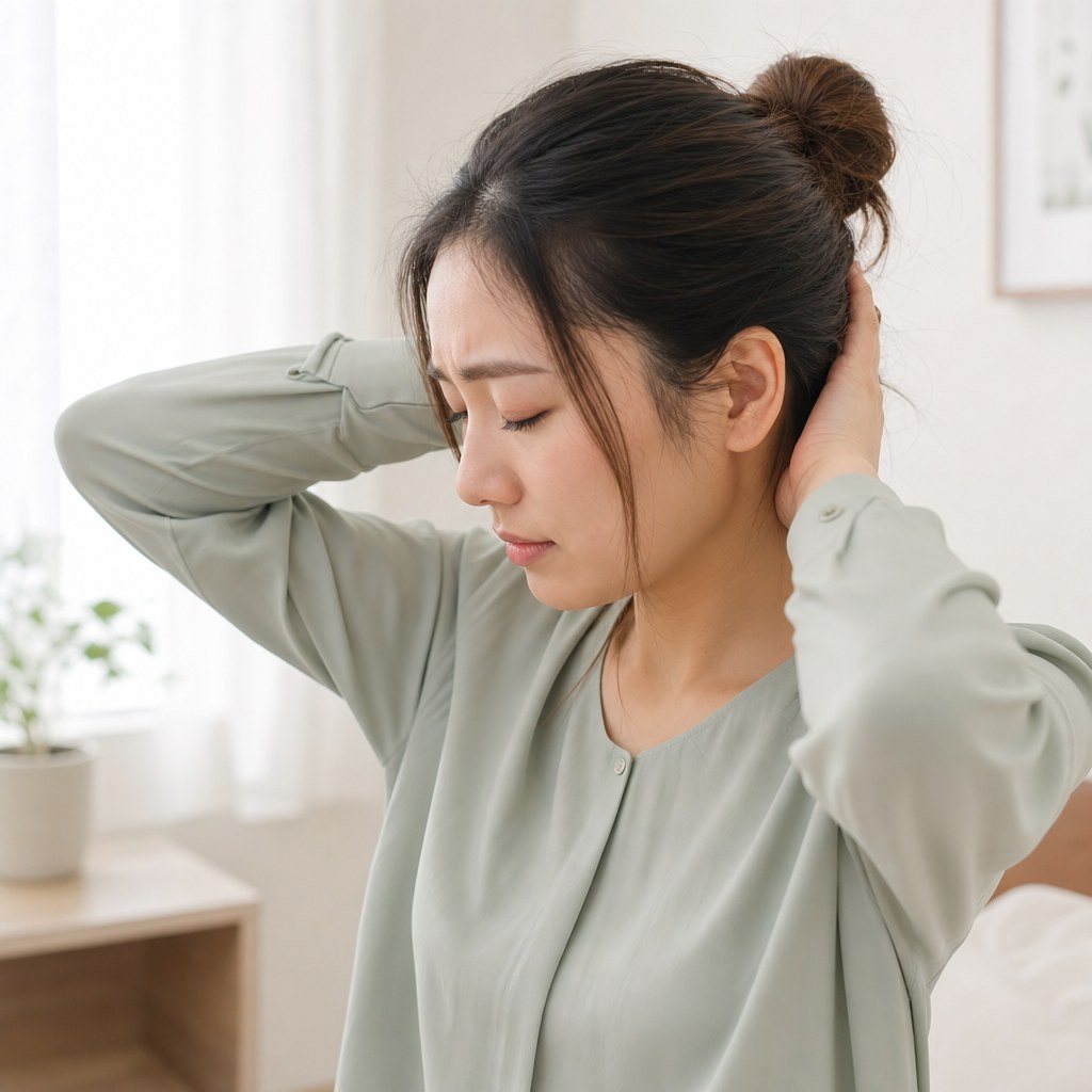 後枕頭痛相關示意